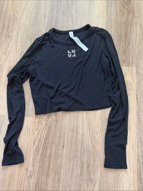 Lululemon Hold Tight Cropped Long Sleeve Top Jeweled